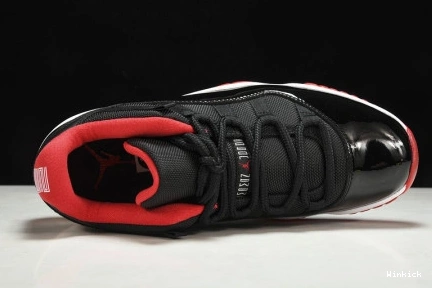 BLACK 528895-012 MENS AIR RED 11 RETRO JORDAN  LOW "BRED" 1111